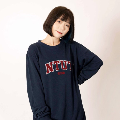 【絕版出清，售完不補】NTUT經典款大學T_深藍